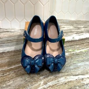 Mini Melissa Ultragirl Blue Shoes Size 9 Girls
